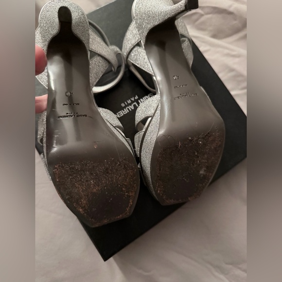 Saint Laurent Tribute Platform Sandals Size 40 - Picture 6 of 9